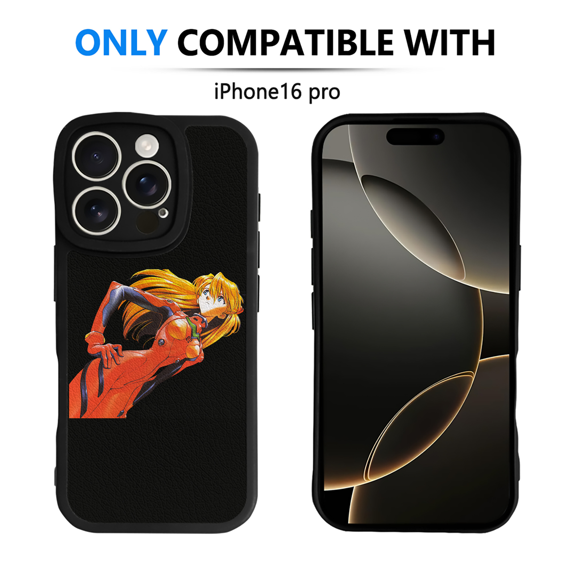 （画像用） EVA 新世紀エヴァンゲリオン 【iPhone 16シリーズ対応】シリコンスマホケース（レザー調） 材質：シリコン